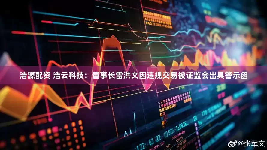 浩源配资 浩云科技：董事长雷洪文因违规交易被证监会出具警示函